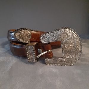 Silver Creek leather belt